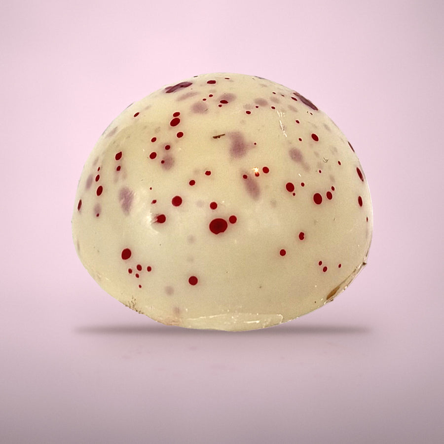 Bonbon aardbei framboos van By Deem Chocolaterie