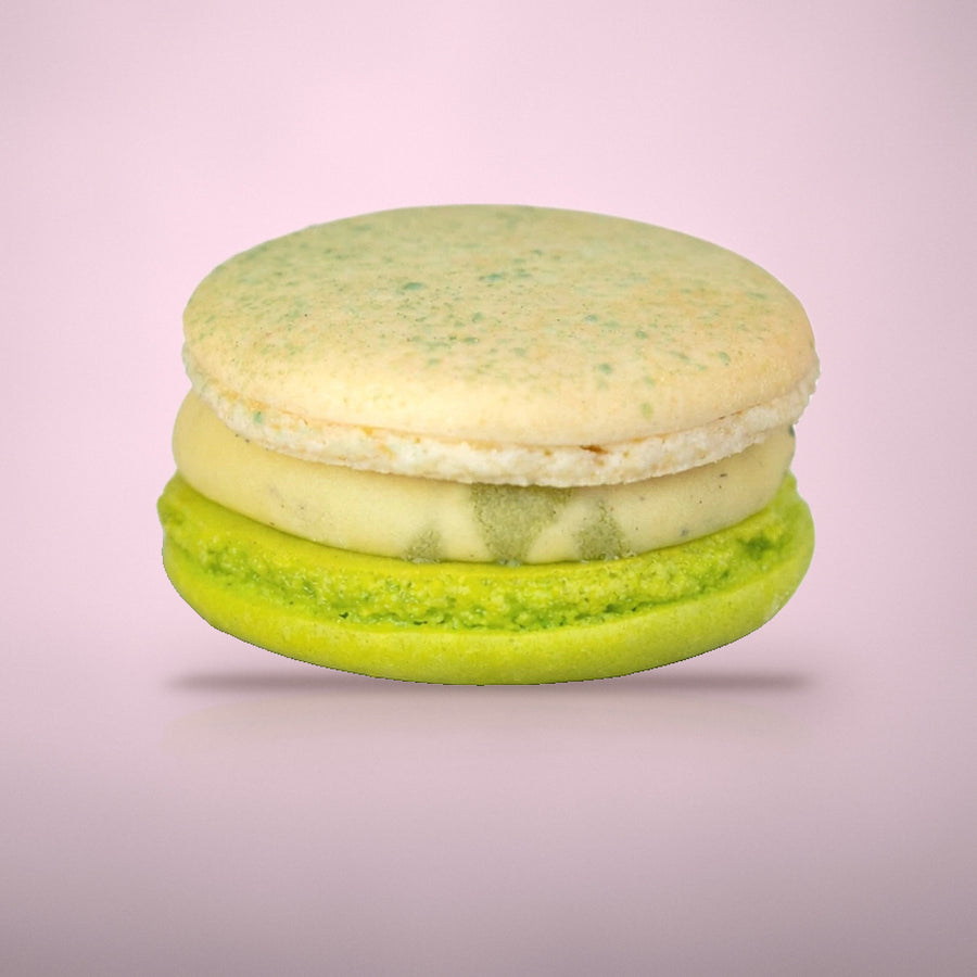 Macaron matcha van By Deem Chocolaterie