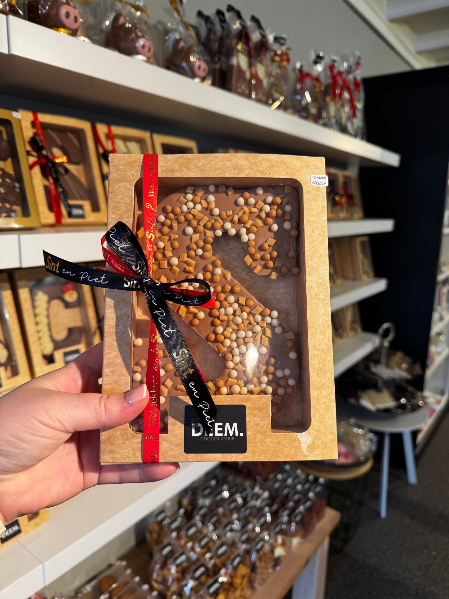 Gezouten caramel letter