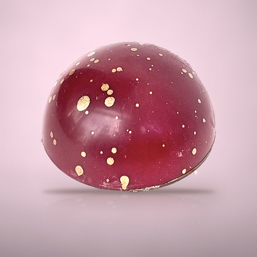 Bonbon rabarber caramel van By Deem Chocolaterie