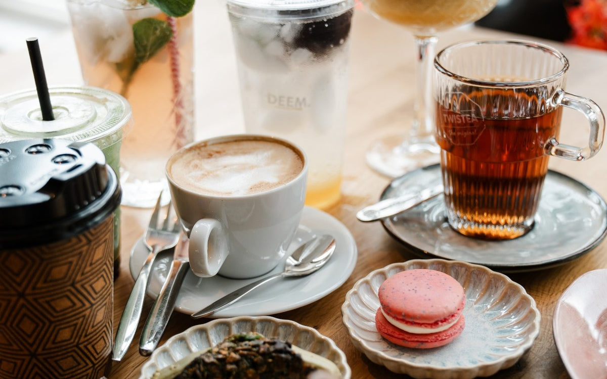De koffiehoek in de winkel